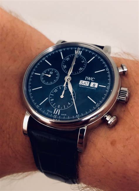 iwc portofino chronograph 150 years|iwc portofino hand wound.